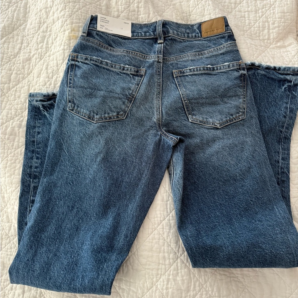 American Eagle Outfitters High Rise Blue Jeans